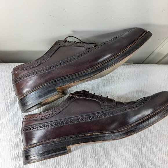 Alden‎ 975 Shell Cordovan Leather Men\'s sz 11.5 B/D Long Wing Blucher Shoes READ main image 14